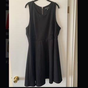 FOREVER 21 Plus black skater dress w/ cutouts